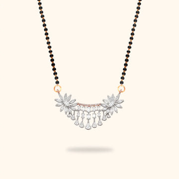 Luminous Love Knot Diamond mangalsutra 18KT